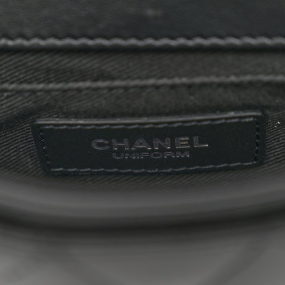 Chanel Calfskin Quilted CC Uniform Flap Belt Bag Black 6 of 11