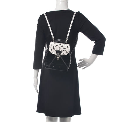 Louis Vuitton Patent Monogram Hot Springs Backpack Black White 2 of 9