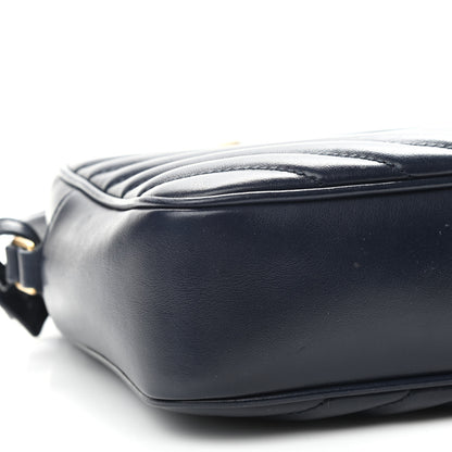 Saint Laurent Calfskin Matelasse Monogram Lou Camera Bag Deep Marine 8 of 12