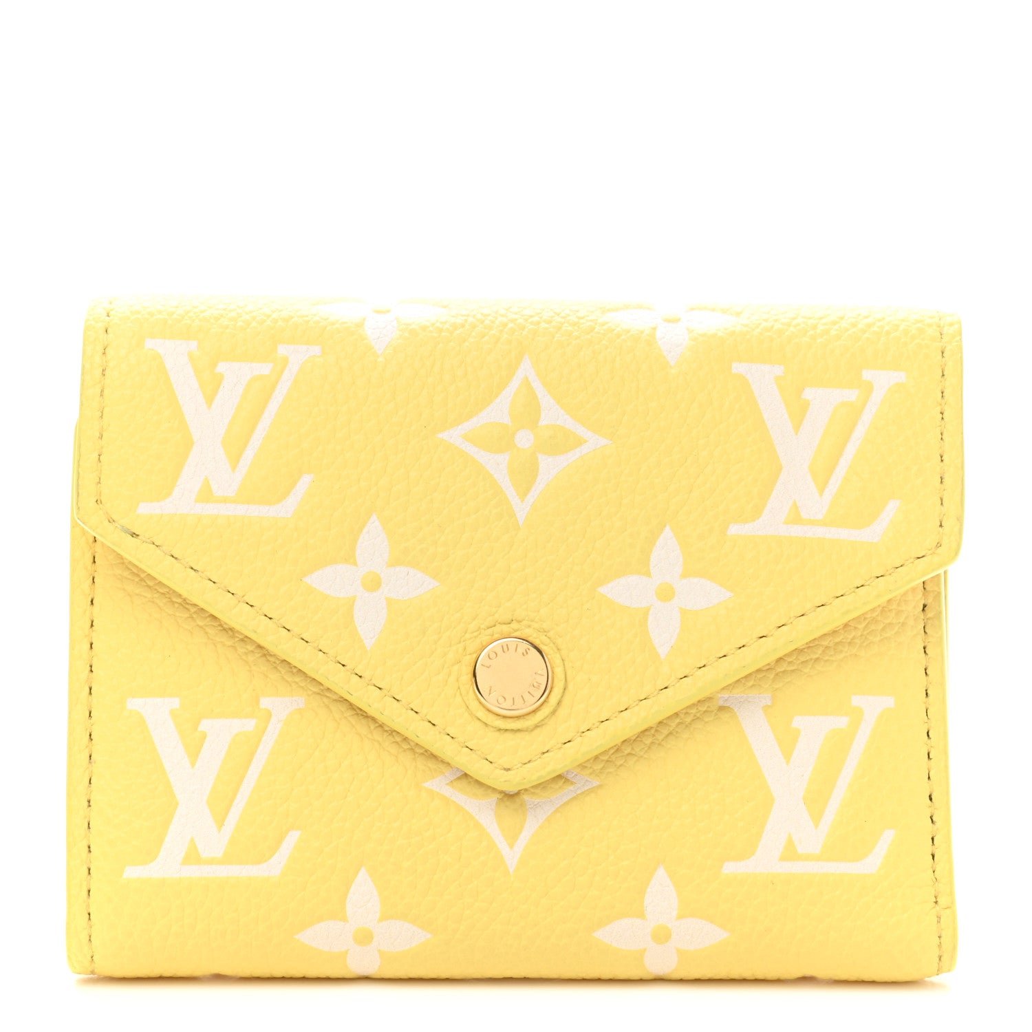 Louis Vuitton Empreinte Monogram Victorine Wallet Lemon Curd 1 of 7