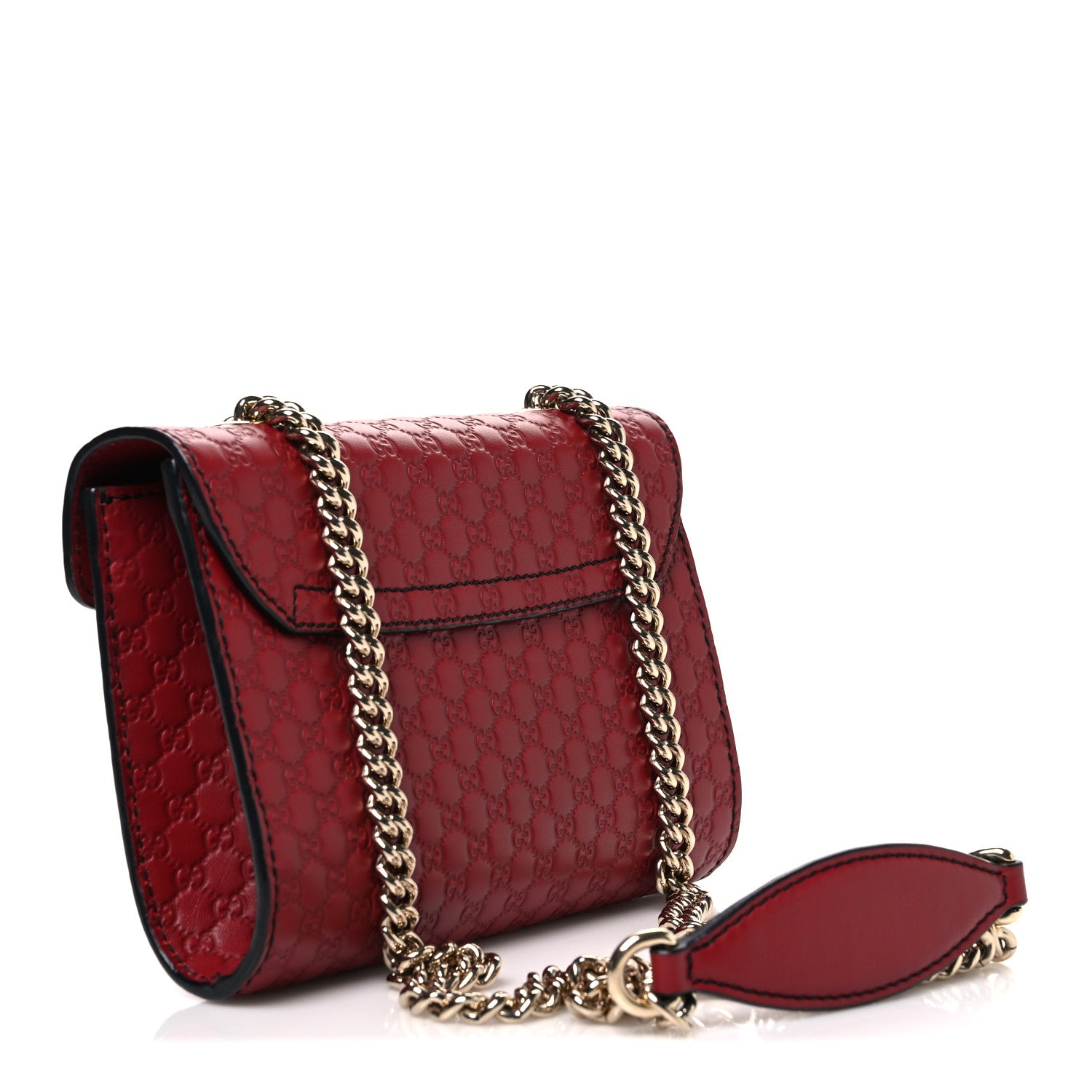 Gucci Soft Microguccissima Mini Emily Chain Shoulder Bag Rosso 3 of 10