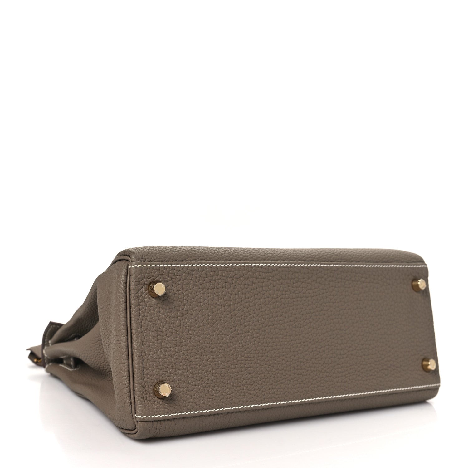 Hermes Taurillon Clemence Kelly Retourne 28 Etoupe 4 of 11