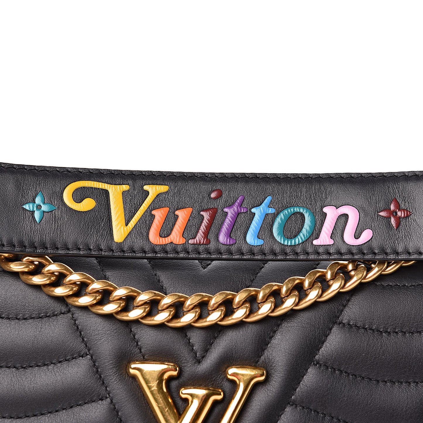 Calfskin New Wave Chain MM Black