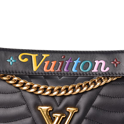 Louis Vuitton Calfskin New Wave Chain MM Black 7 of 14