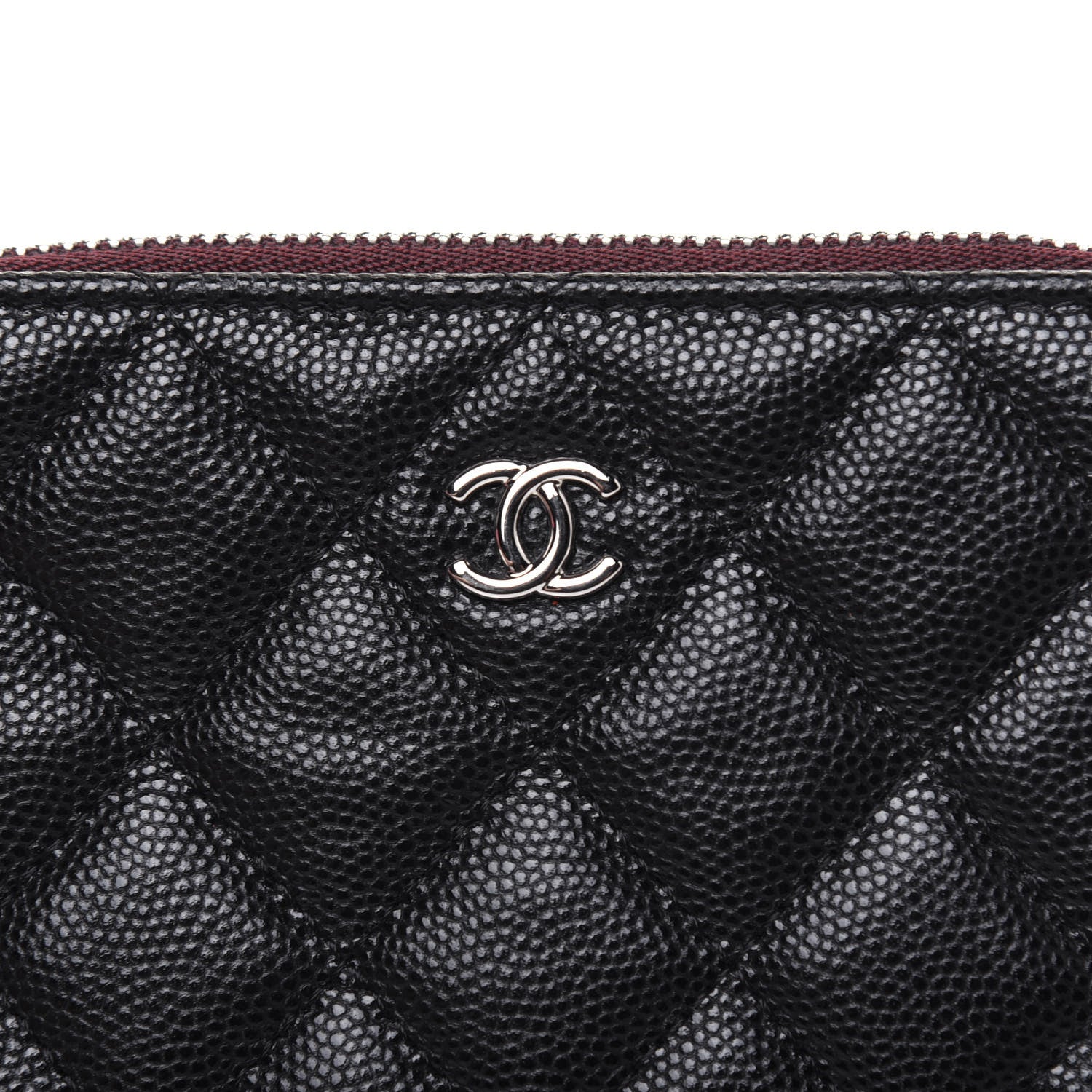 Chanel Caviar Quilted Small Cosmetic Case Black 10 of 11