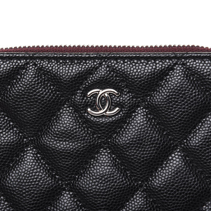 Chanel Caviar Quilted Small Cosmetic Case Black 10 of 11