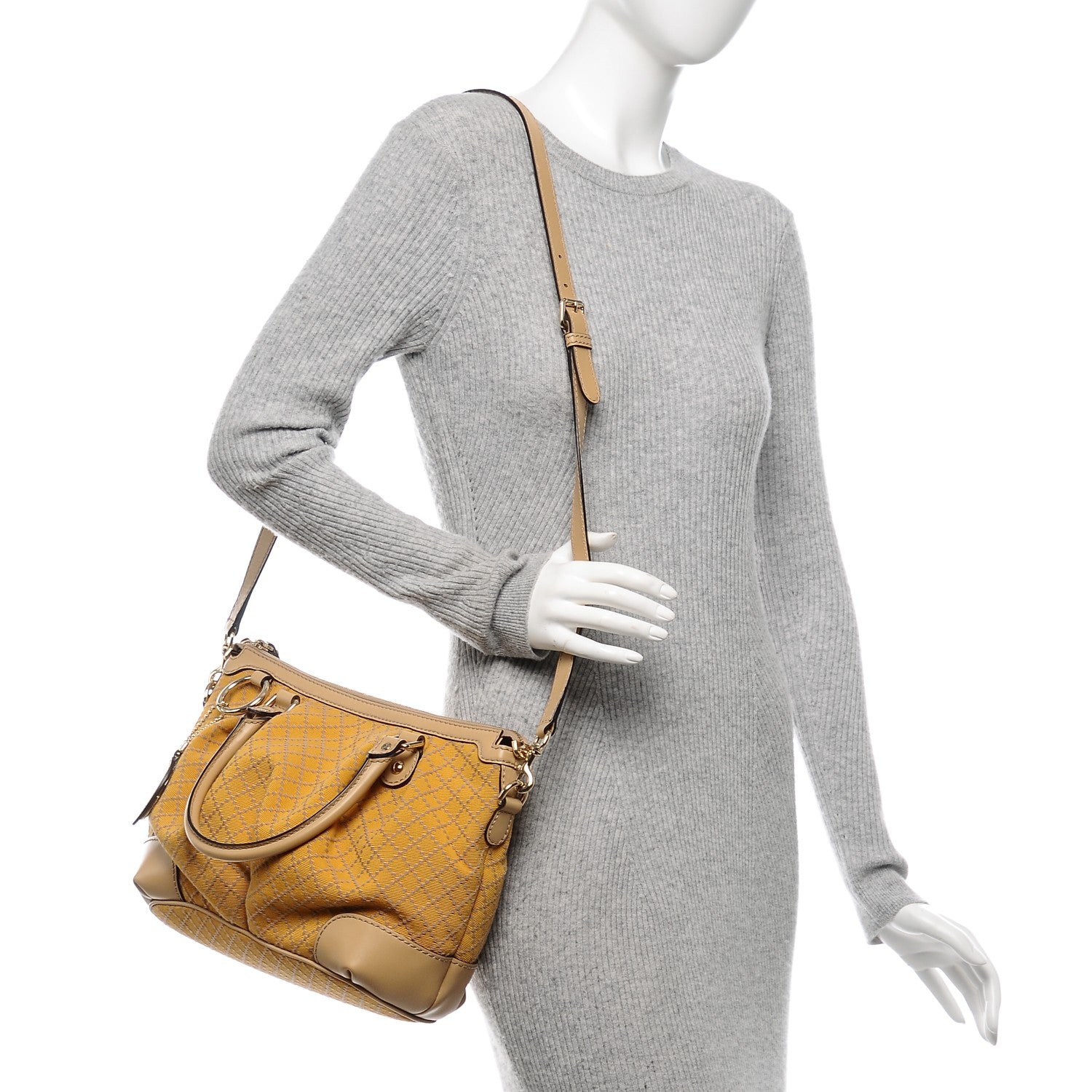 Gucci Diamante Medium Sukey Top Handle Yellow 2 of 6