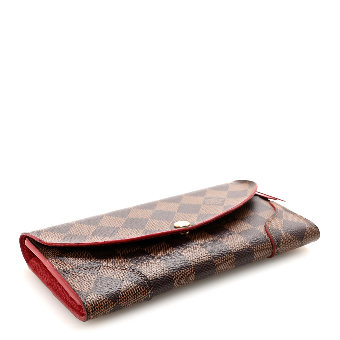 Damier Ebene Caissa Wallet Cherry