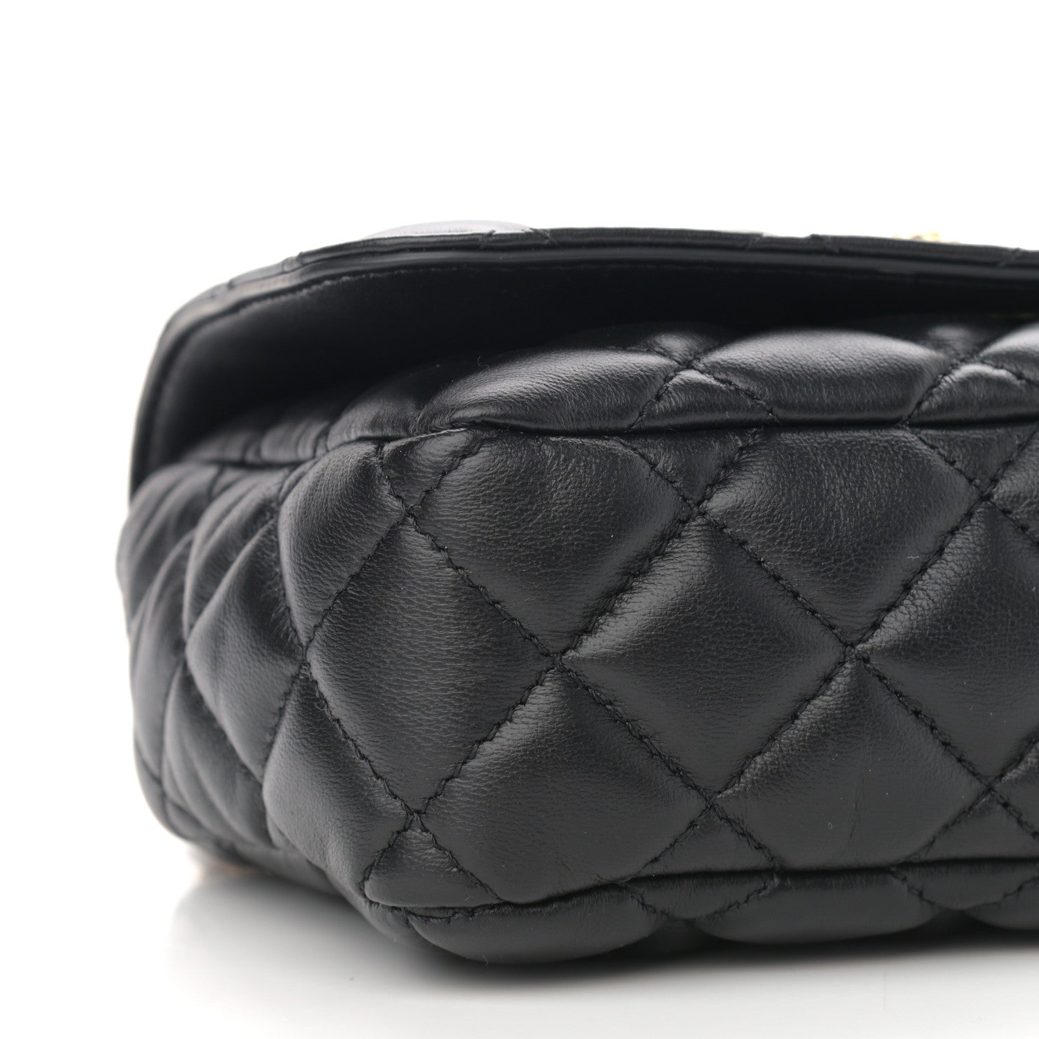 Versace Nappa Quilted Small Medusa Chain Crossbody Black 9 of 10