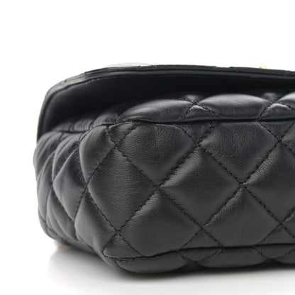 Versace Nappa Quilted Small Medusa Chain Crossbody Black 9 of 10