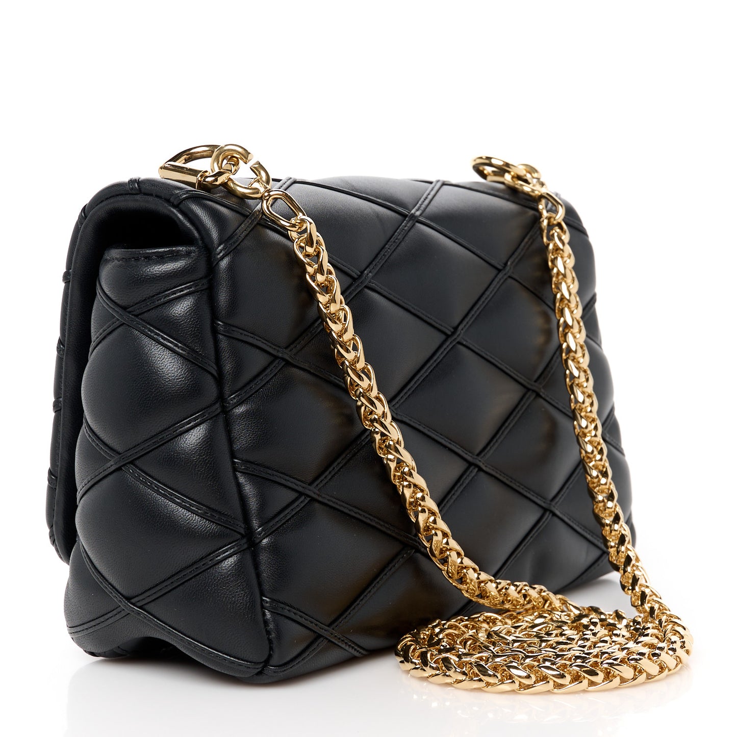 Lambskin Malletage Top Handle GO-14 MM Black