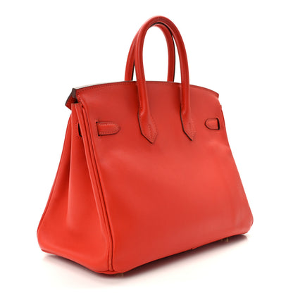 Hermes Swift Birkin 25 Rouge Tomate 2 of 13