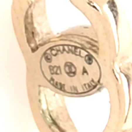 Chanel Metal CC Hoop Earrings Gold 4 of 5