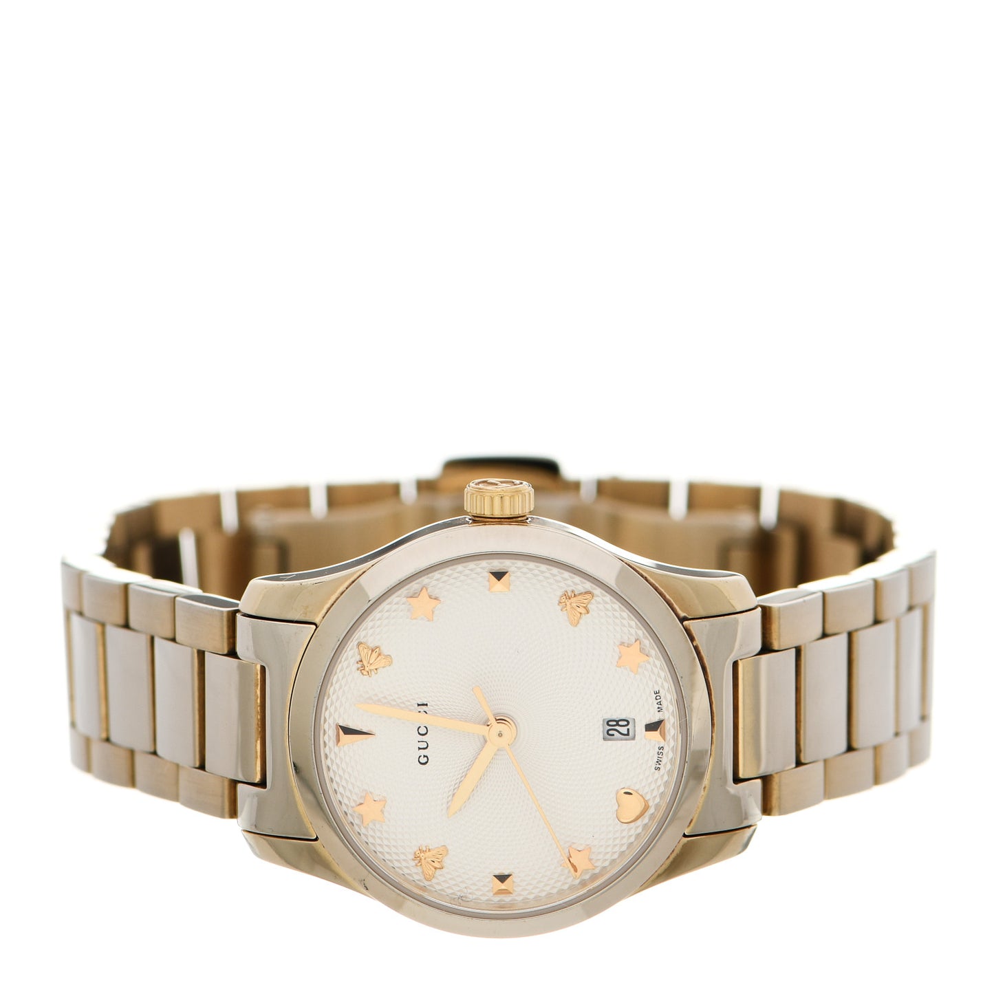Stainless Steel 27mm G-Timeless Charm Quartz Watch Gold