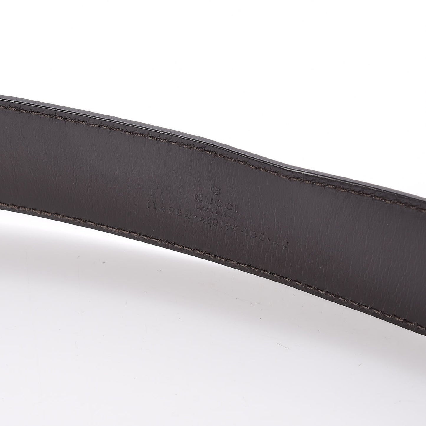 Guccissima Interlocking G Belt 100 40 Dark Brown
