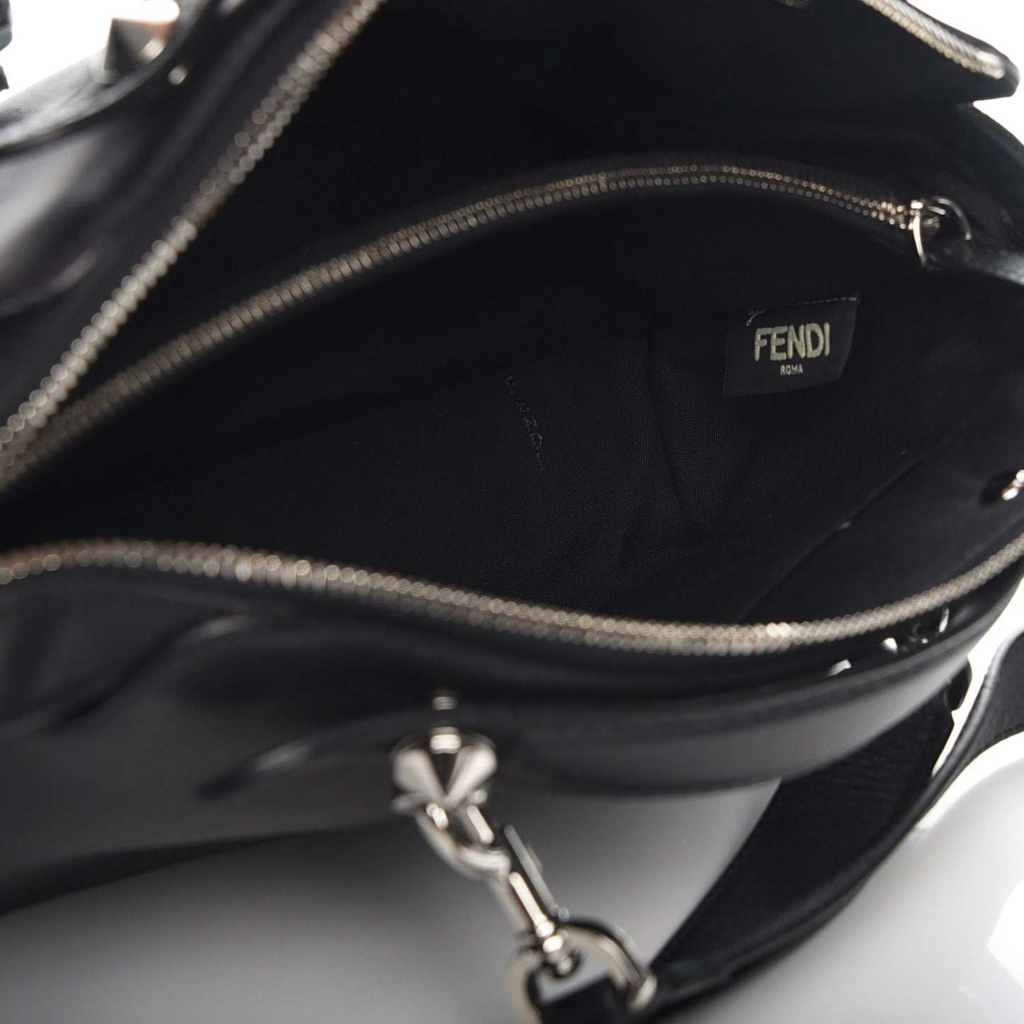 Vitello Dolce Flowerland Croc Tail Medium By The Way Boston Bag Black