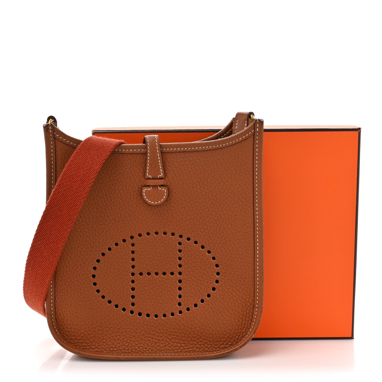 Hermes Taurillon Clemence Amazone Evelyne TPM Gold Cuivre 21 of 21