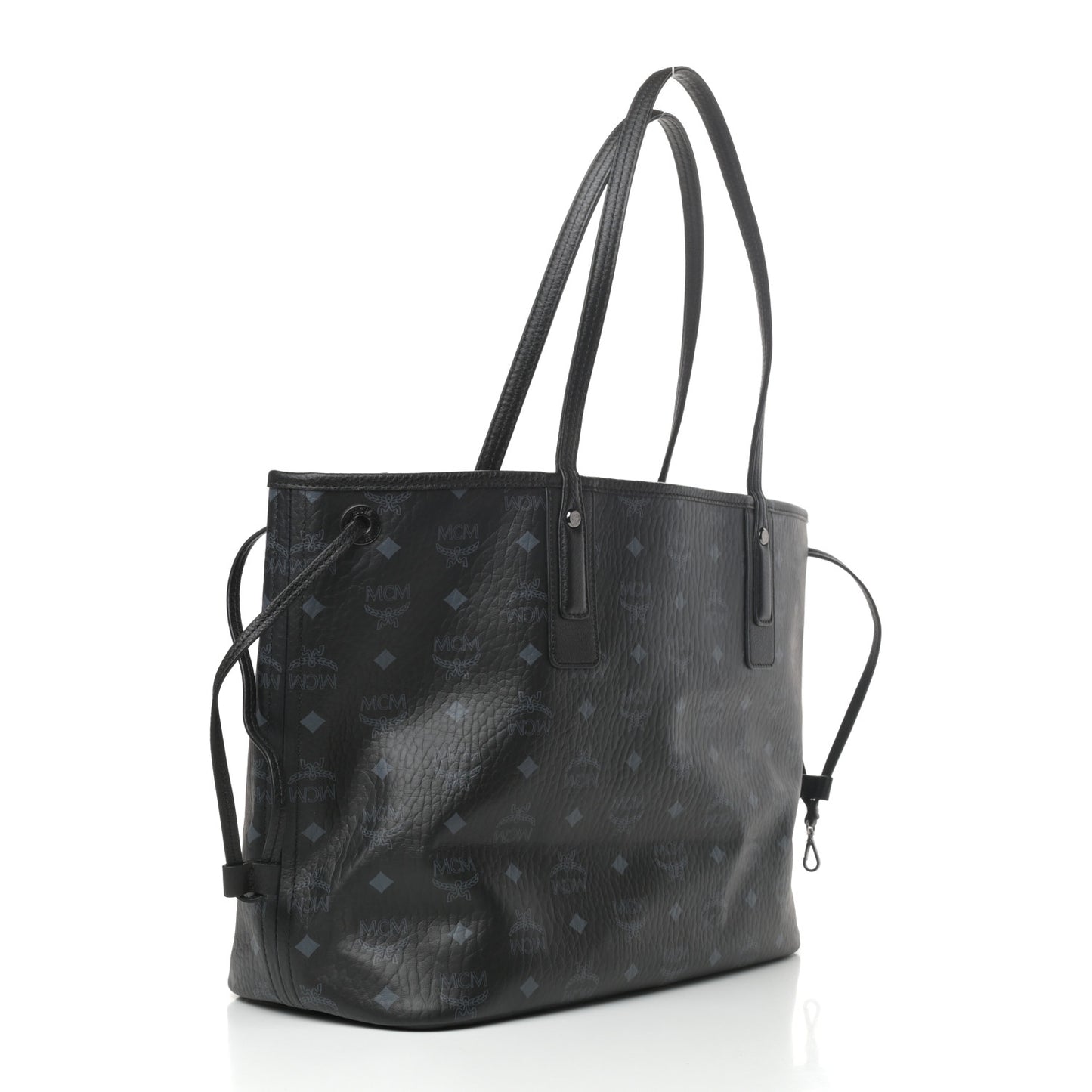 Visetos Medium Liz Reversible Shopper Tote Black