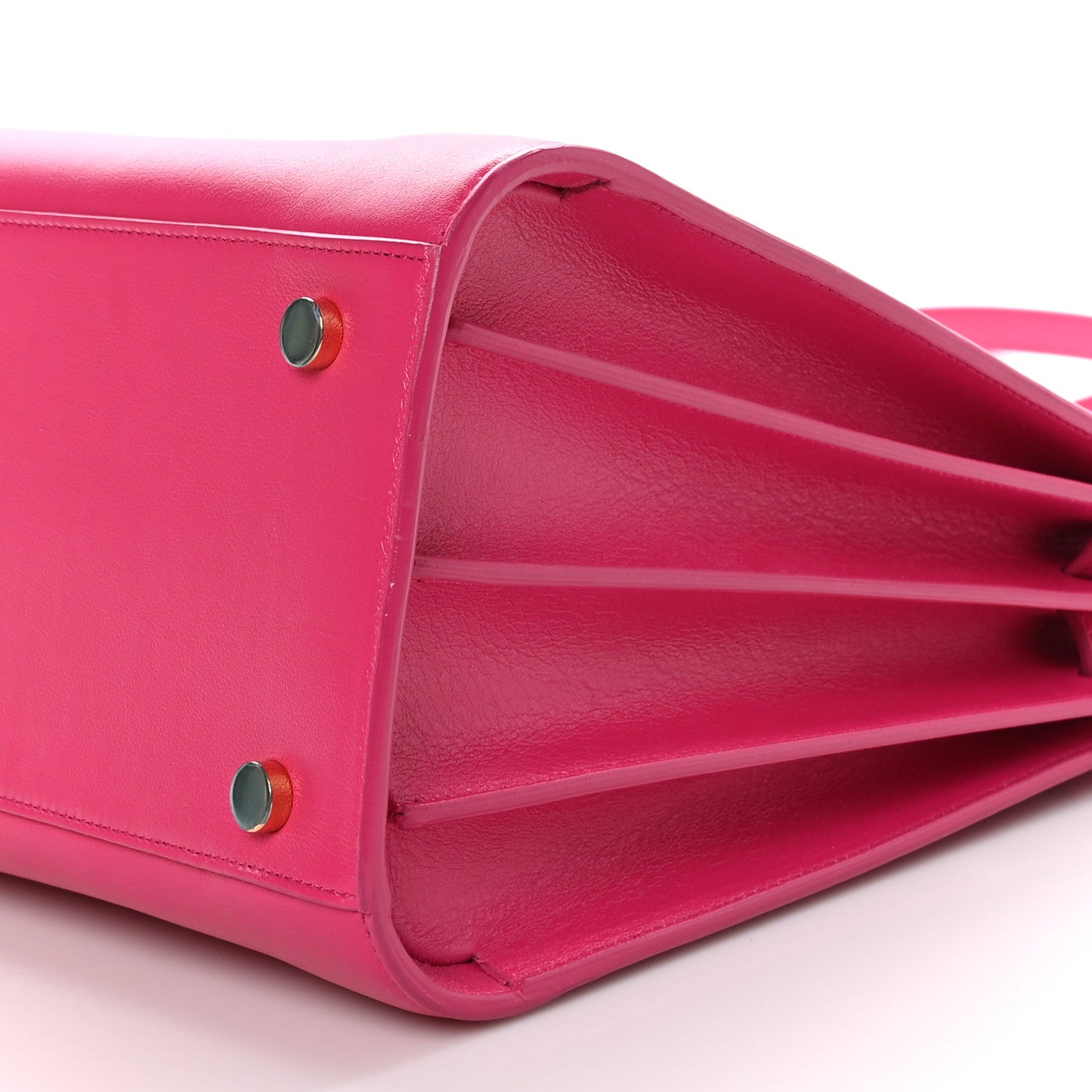 Saint Laurent Calfskin Small Sac De Jour Lipstick Fuchsia 10 of 10