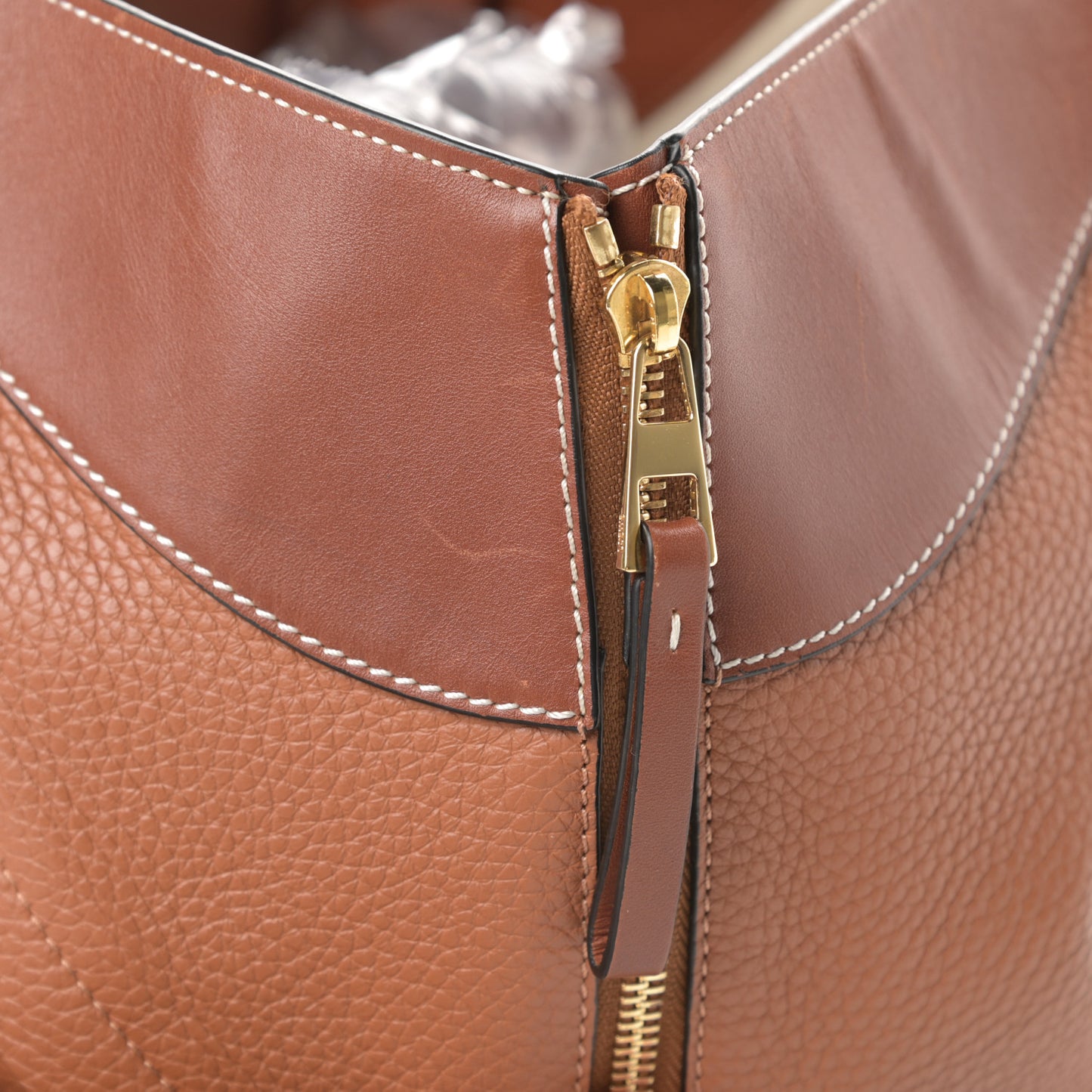 Calfskin Small Hammock Shoulder Bag Tan