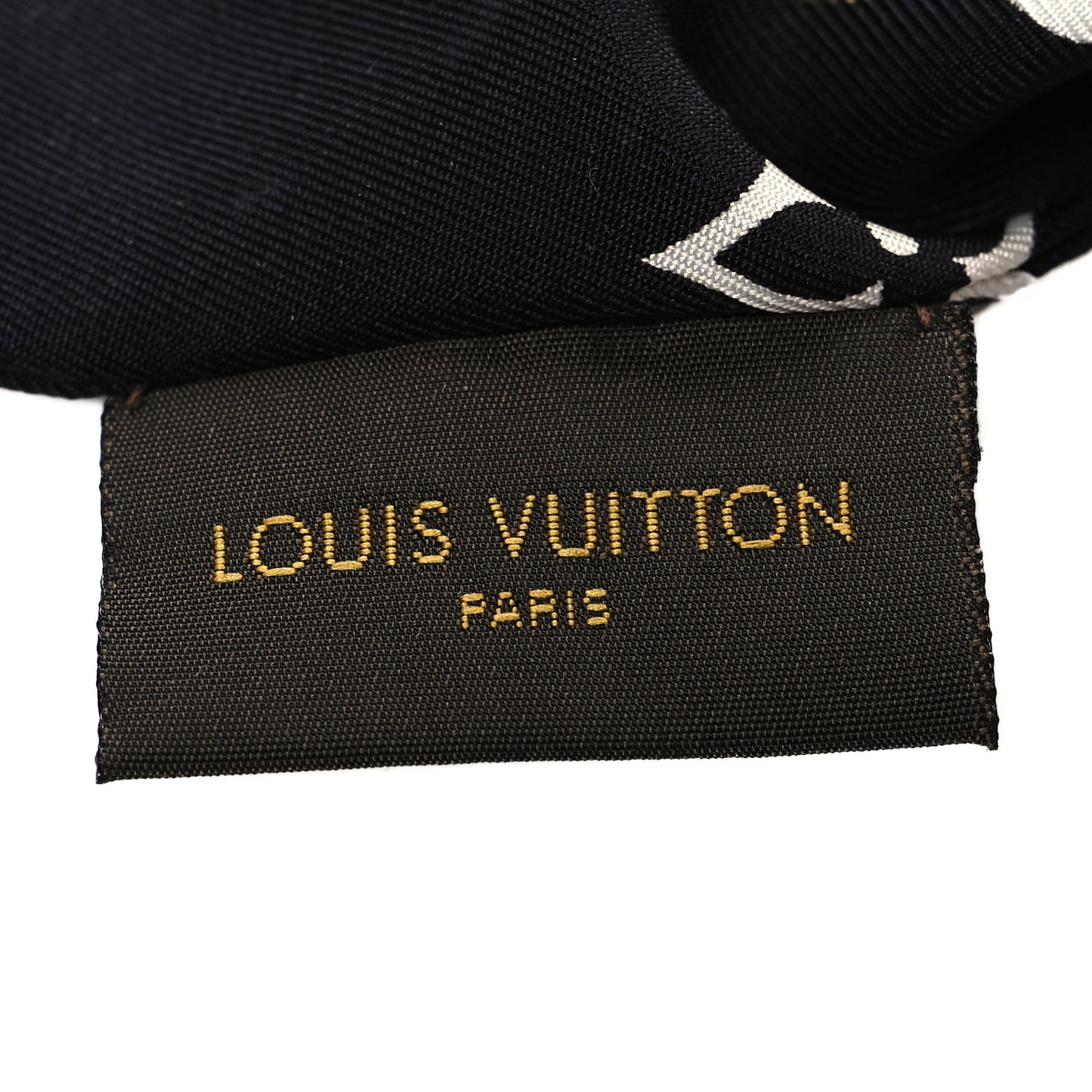 Silk Monogram Confidential Bandeau Black