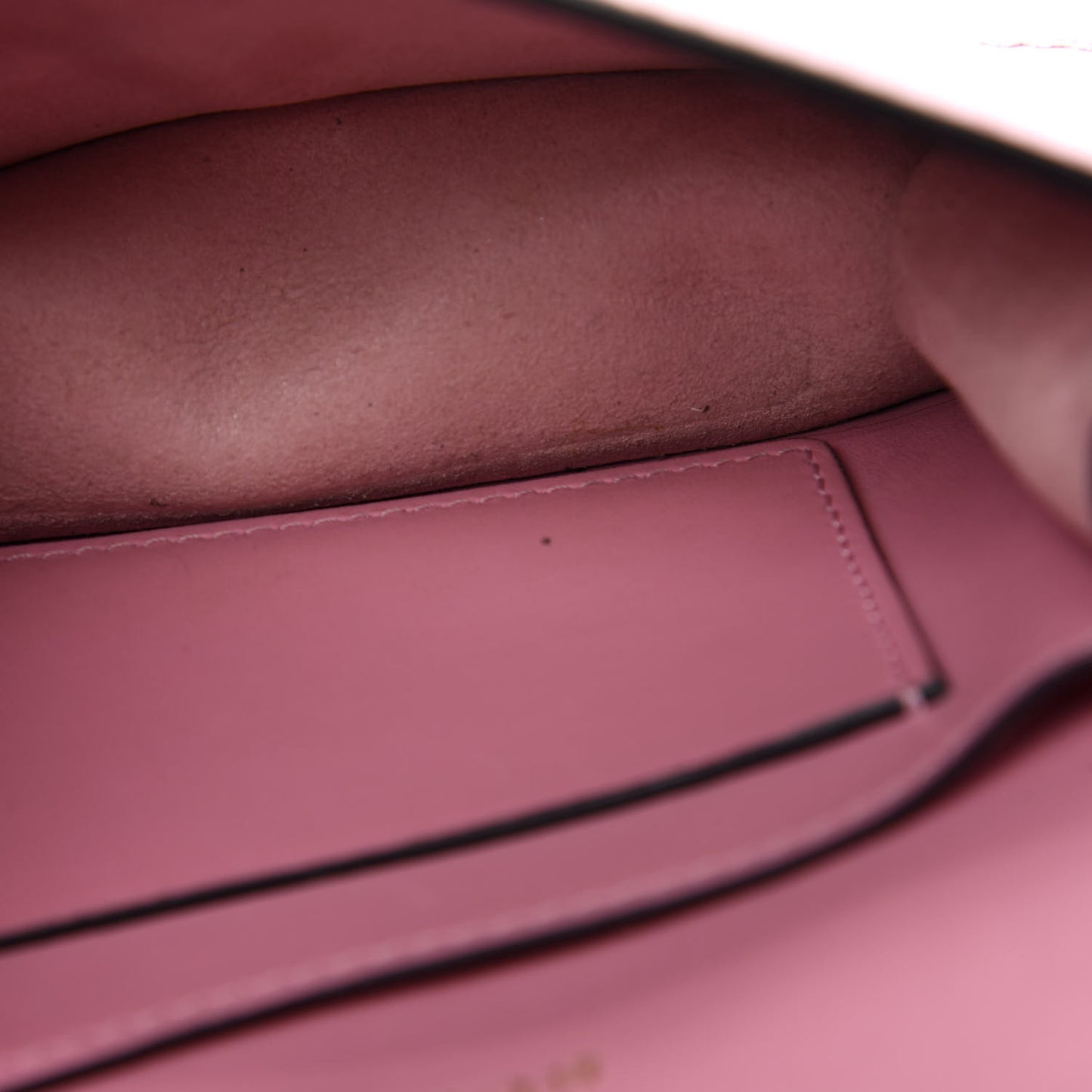 Metallic Soft Grain Calfskin Mini Phone Buckle Bag Pale Orchid