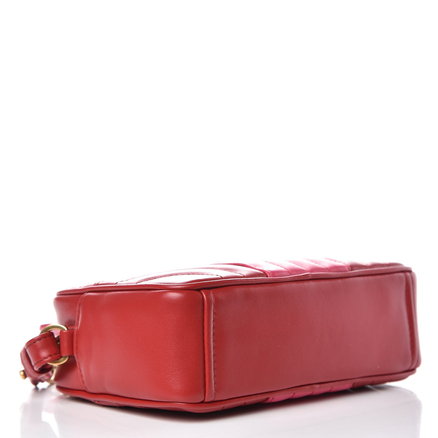 Soft Calfskin Diagramme Crossbody Bag Fuoco Magenta