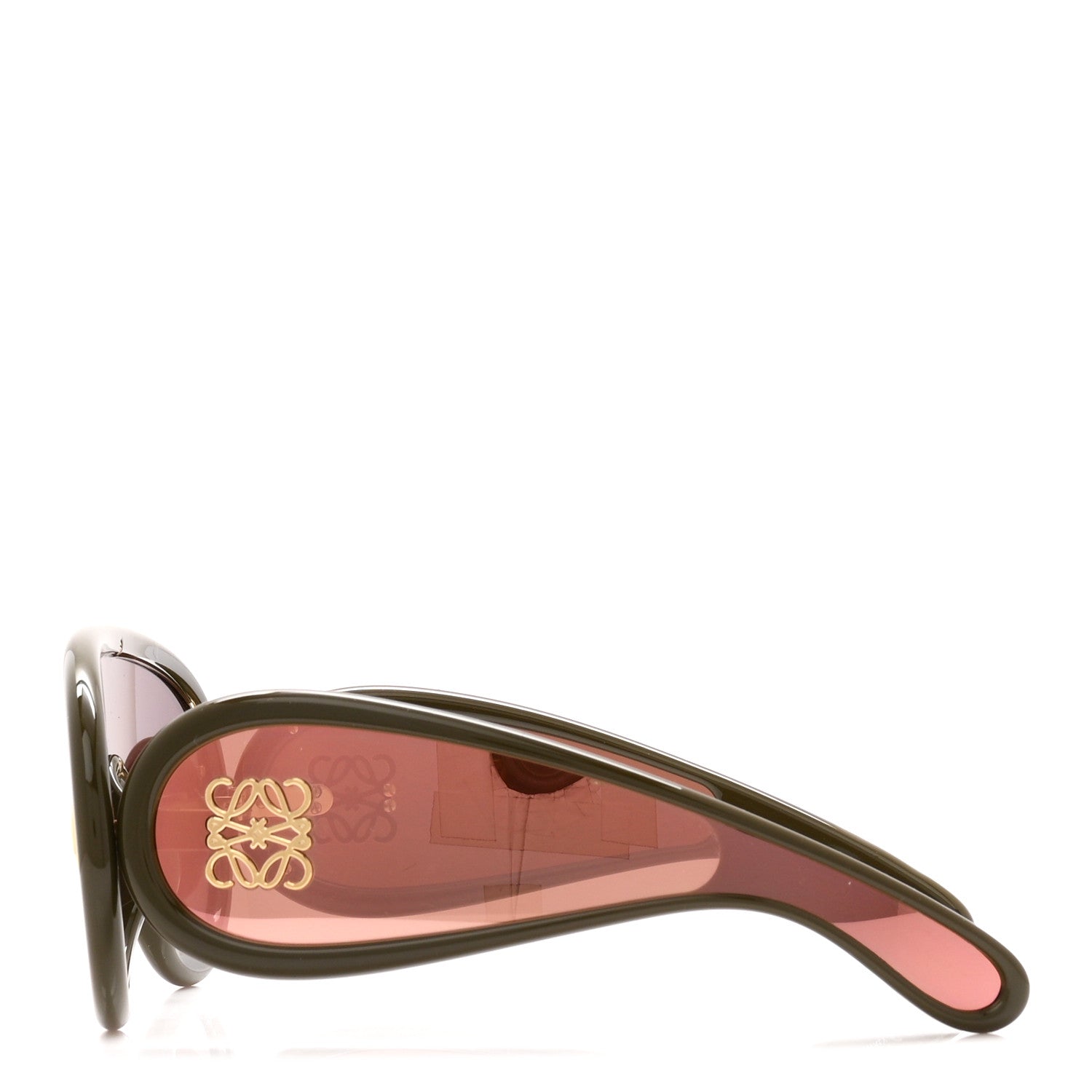 Loewe Acetate Anagram Wave Mask Sunglasses LW40108I Green 3 of 7