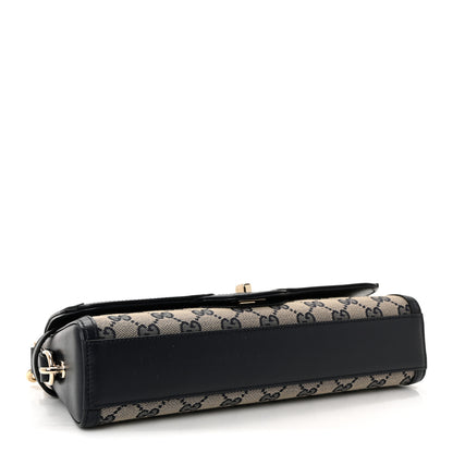 Gucci GG Monogram Small Luce Shoulder Bag Beige Blue 4 of 9