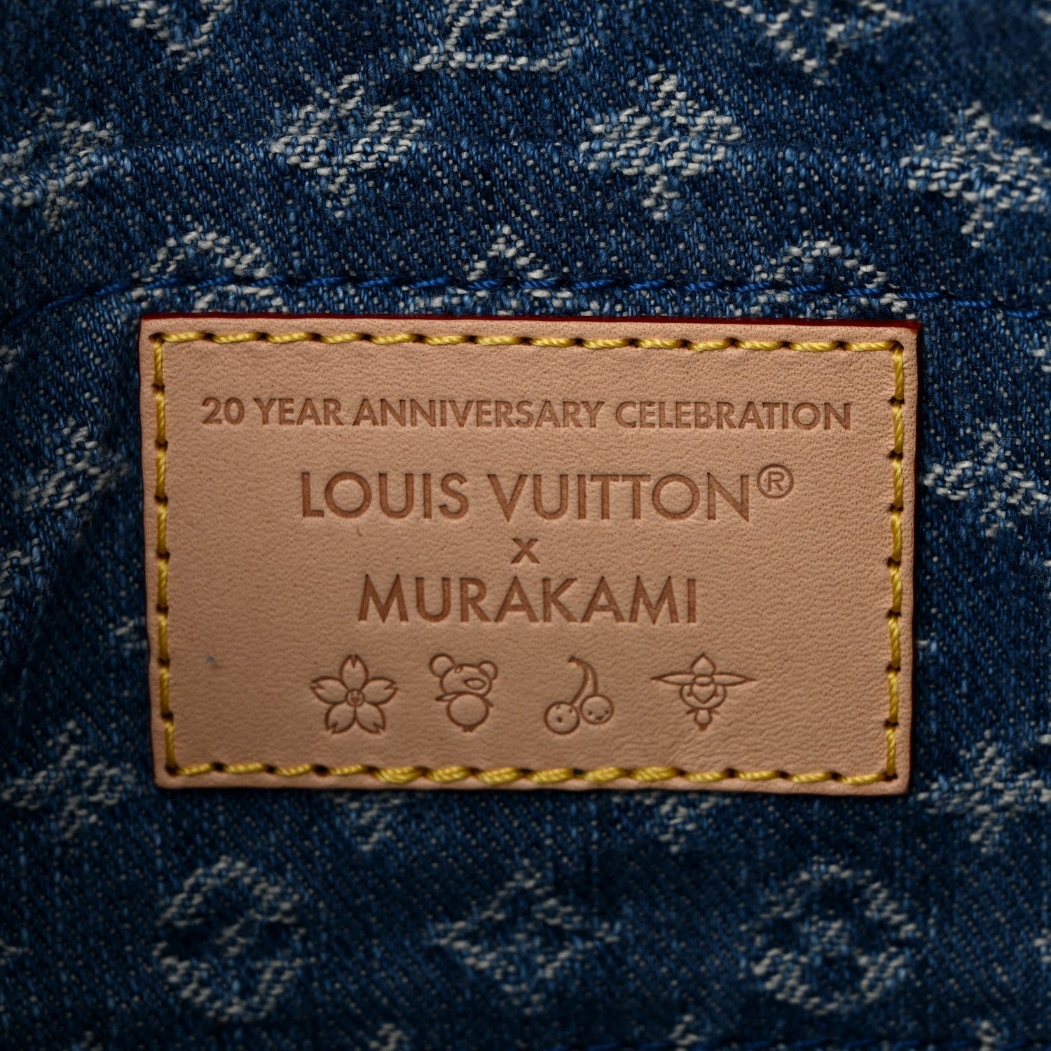 Louis Vuitton LV X TM Monogram Denim Cerises Pochette Accessories Blue 6 of 10