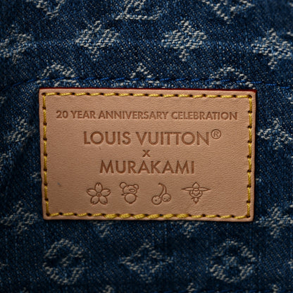 Louis Vuitton LV X TM Monogram Denim Cerises Pochette Accessories Blue 6 of 10