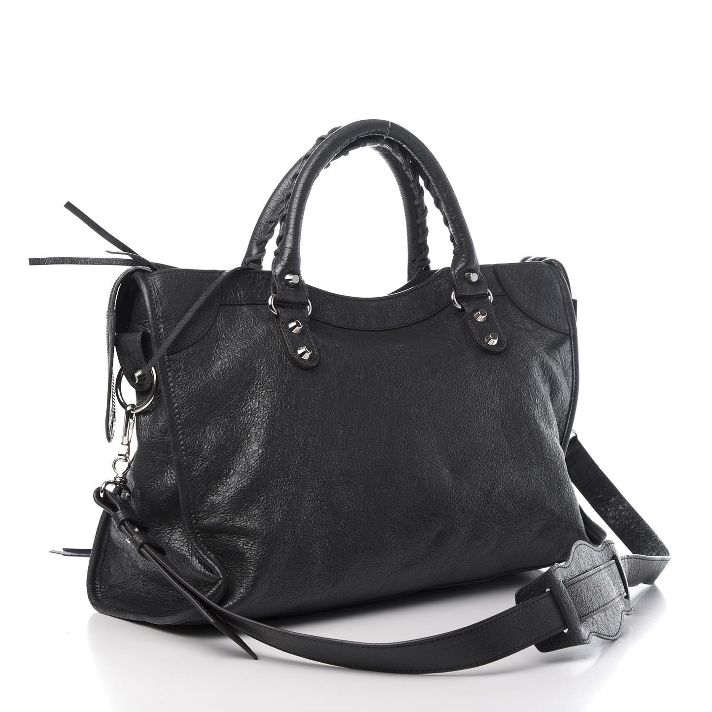 Agneau Classic Silver Hardware City Gris Fossile