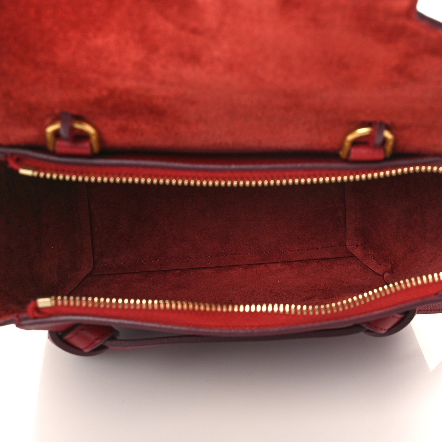 Celine Grained Calfskin Nano Belt Bag Burgundy 4 of 7