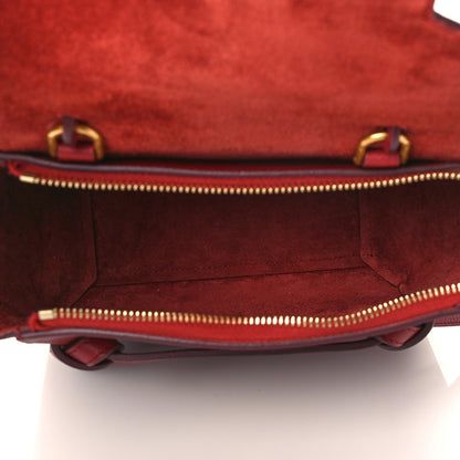 Celine Grained Calfskin Nano Belt Bag Burgundy 4 of 7