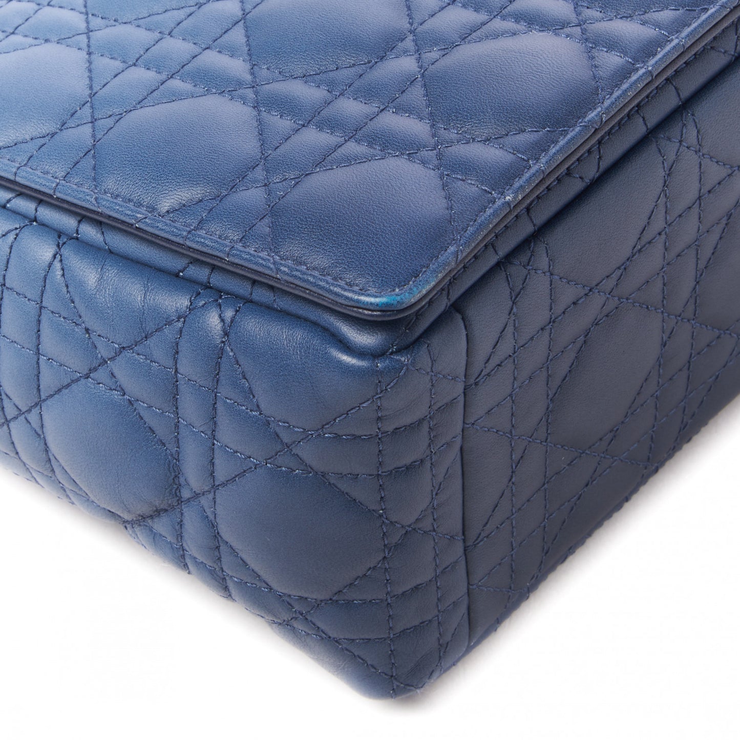 Lambskin Cannage Gradient Large Caro Bag Indigo Blue