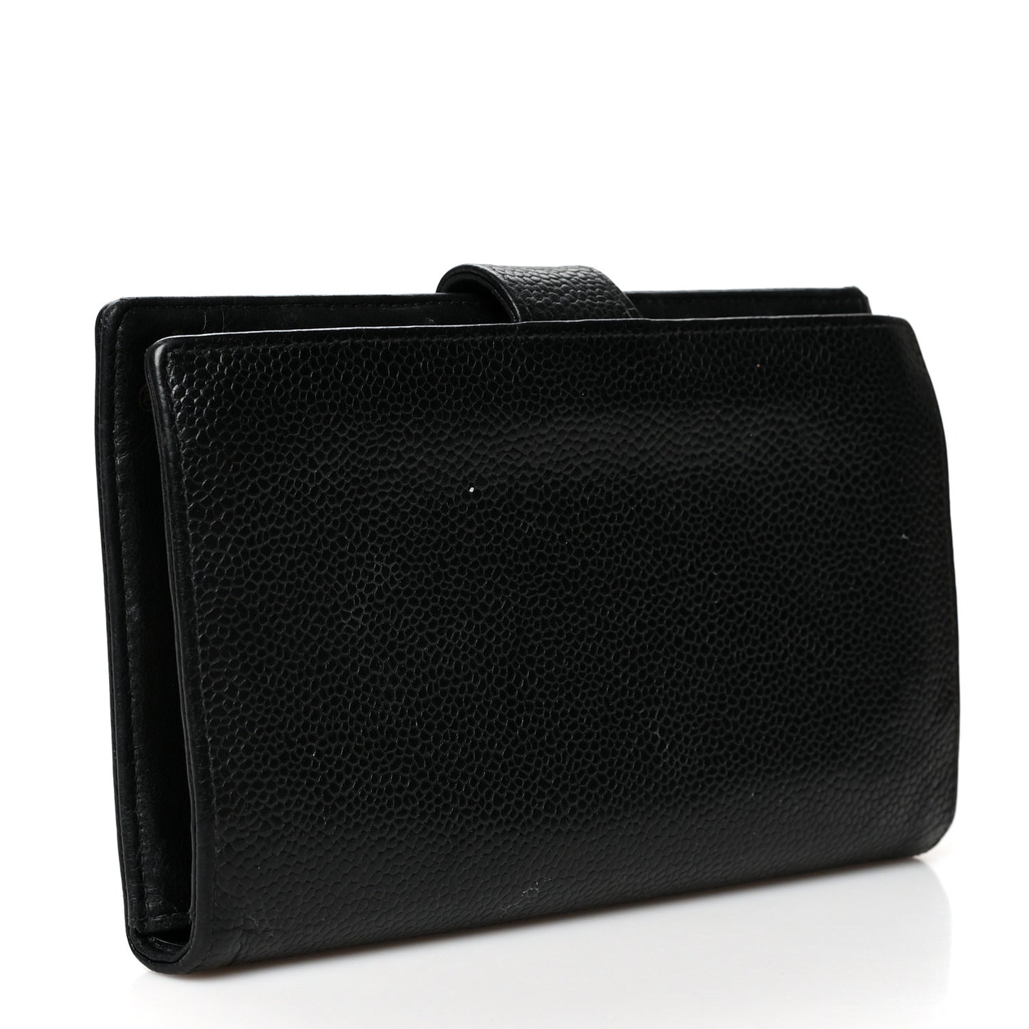 Caviar Timeless CC French Wallet Black
