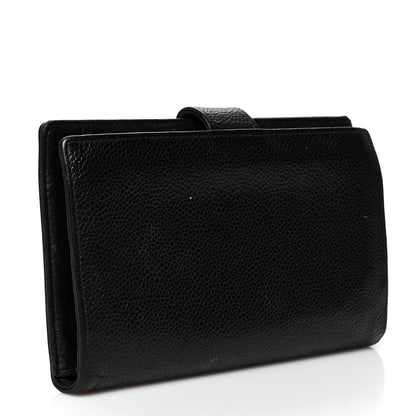 Chanel Caviar Timeless CC French Wallet Black 3 of 13