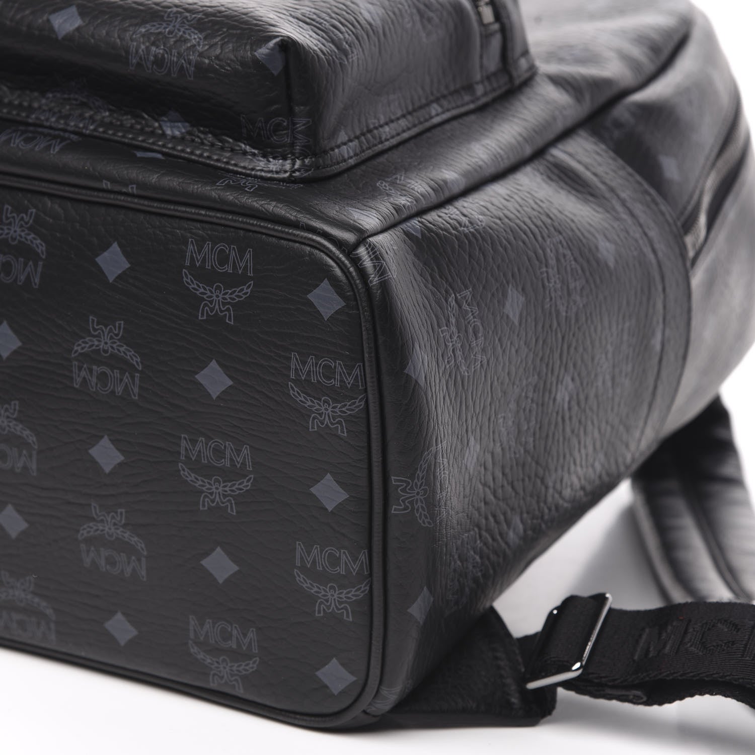MCM Visetos Medium Stark Backpack Black 8 of 8