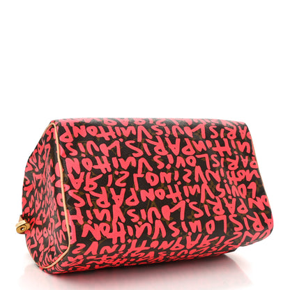Louis Vuitton Monogram Graffiti Speedy 30 Fuchsia 4 of 10