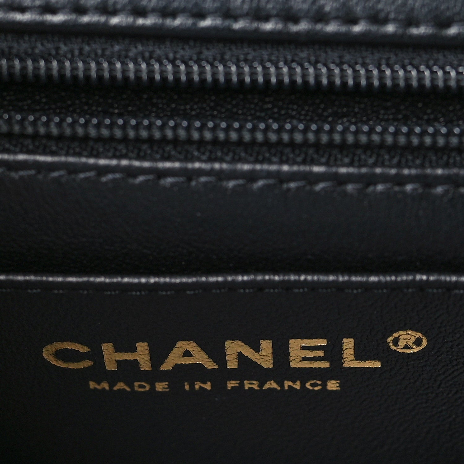 Chanel Lambskin Quilted Mini Top Handle Rectangular Flap Black 6 of 9