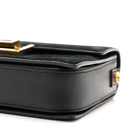 Saint Laurent Suede Medium Classic Lulu Bag Black 10 of 11