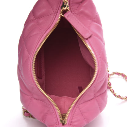 Chanel Lambskin Quilted Small Perfect Meeting Hobo Pink 5 of 11