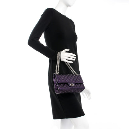 Chanel Metallic Calfskin 2.55 Reissue 225 Flap Violet 2 of 8