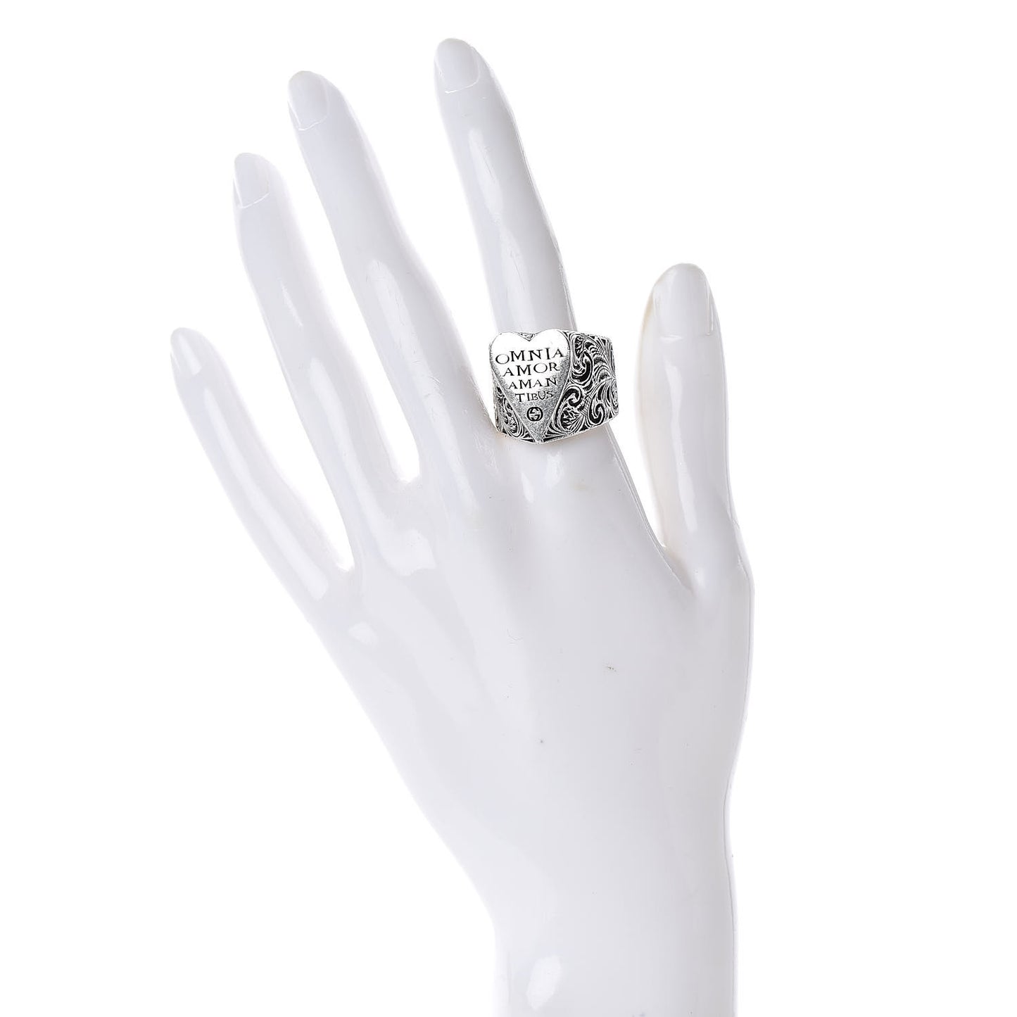 Sterling Silver Engraved Heart Ring 60 9.25