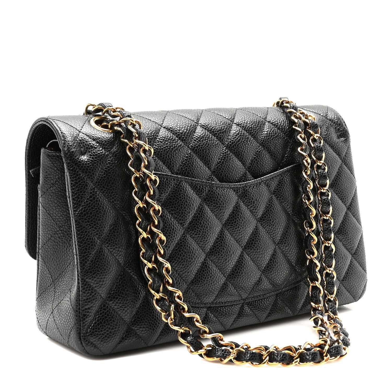 Chanel Caviar Quilted Medium Double Flap Black 2 of 11