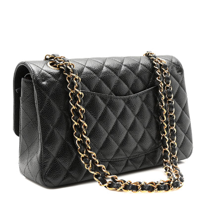 Chanel Caviar Quilted Medium Double Flap Black 2 of 11