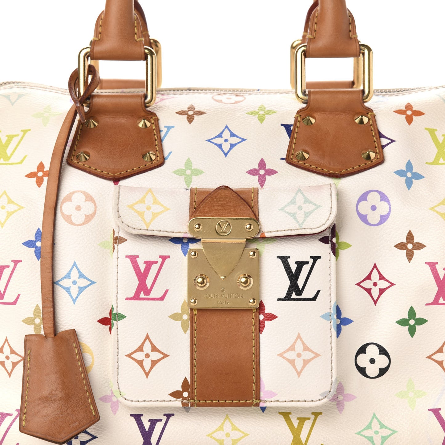 Monogram Multicolor Speedy 30 White