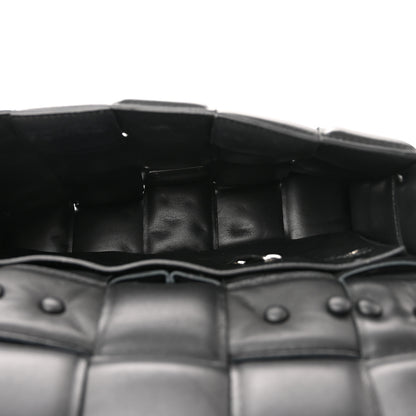 Bottega Veneta Lambskin Maxi Intreccio Padded Chain Cassette Crossbody Bag Black 5 of 10