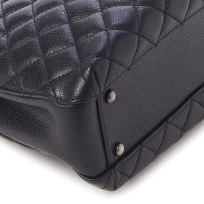 Chanel Caviar Quilted Small City Shopping Tote Black 6 of 9