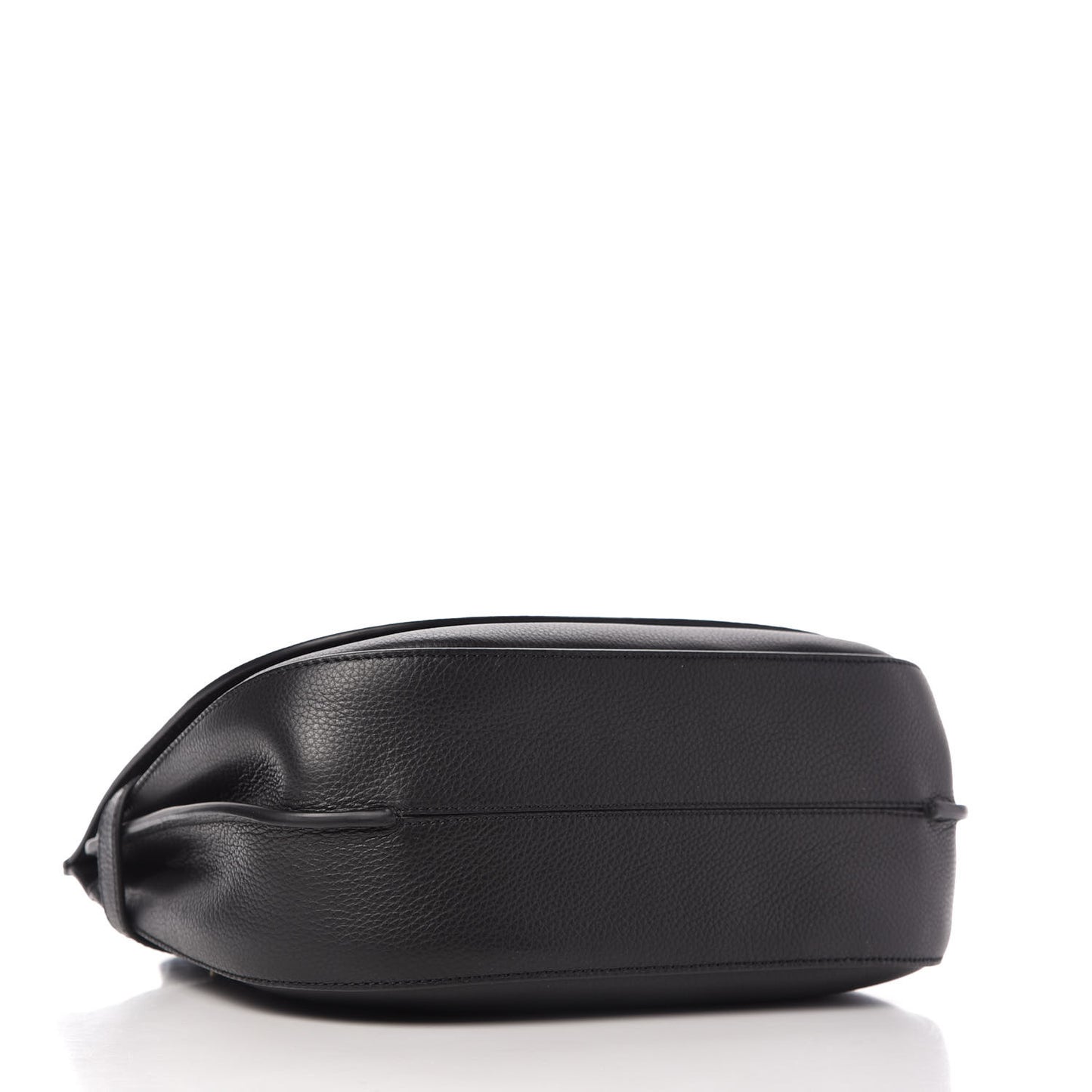 Small Classic Grain Calfskin Amberley Satchel Black